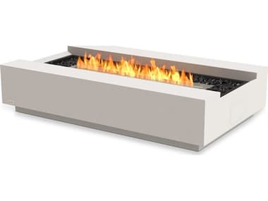 EcoSmart Fire Cosmo 50 Concrete Bone 50''W x 30''D Rectangular Fire Table with Ethanol Burner ECOESF.O.CMO.BO