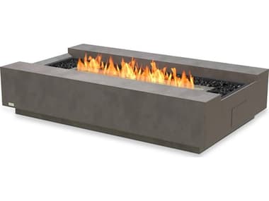 EcoSmart Fire Cosmo 50 Concrete Natural 50''W x 30''D Rectangular Fire Table with LP/NG Gas Burner ECOESF.O.CMO.NA.G