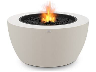 EcoSmart Fire Pod40 39'' Concrete Steel Round Pit Table ECOESF.O.PD4.BO.G
