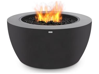 EcoSmart Fire Pod40 39'' Concrete Steel Round Pit Table ECOESF.O.PD4.GH.G