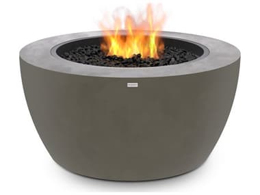 EcoSmart Fire Pod40 39'' Wide Concrete Steel Round Pit Table ECOESF.O.PD4.NA.G