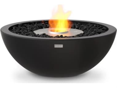 EcoSmart Fire Mix 600 Concrete 23'' Round Fire Pit Bowl with Ethanol Burner in Graphite ECOESFOMX6GH