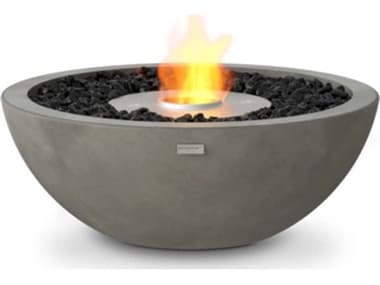 EcoSmart Fire Mix 600 Concrete 23'' Round Fire Pit Bowl with Ethanol Burner in Natural ECOESFOMX6NA