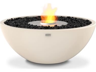 EcoSmart Fire Mix 850 Concrete 33'' Round Fire Pit Bowl in Bone ECOESFOMX8BO
