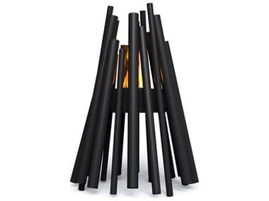 EcoSmart Fire Stix Steel Black 22 Inches Portable AB3 Ethanol Burner Black ECOESFOSTXBLB