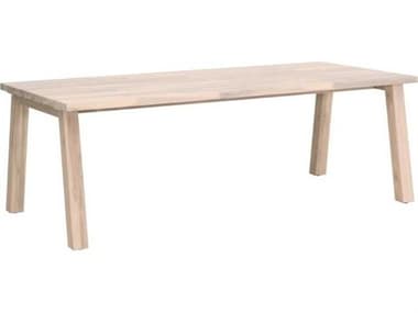 Essentials for Living Woven-Outdoor Wood Rectangular Umbrella Hole Dining Table EFL6827GT