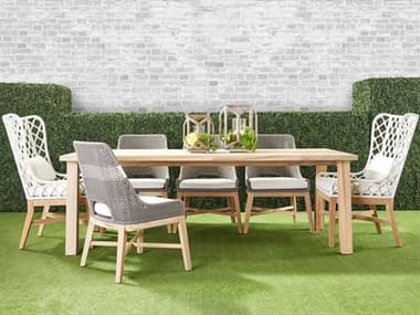 Essentials for Living Outdoor Woven - Outdoor Patio Dining Set EFL6827GTSET3