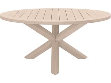 Essentials for Living Woven-Outdoor Teak Round Dining Table EFL6829WET