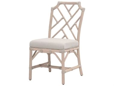 Essentials for Living Woven-Outdoor Teak Cushion Dining Chair, Set of 2 EFL6840WTAPUMWET
