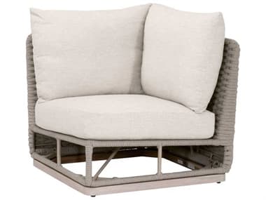 Essentials for Living Woven-Outdoor Rope Cushion Lounge Chair EFL6863CRNTAUECRWET