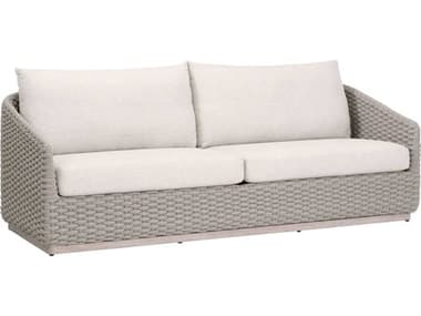Essentials for Living Woven-Outdoor Rope Cushion Sofa EFL6863TAUECRWET