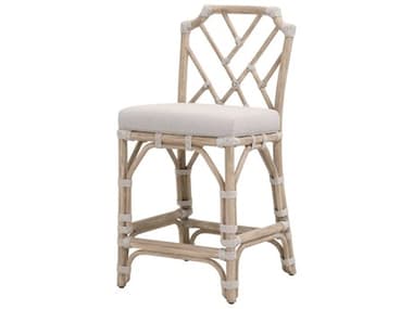 Essentials for Living Bayview Outdoor Wood Cushion Counter Stool EFLZT0855
