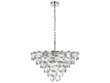 Elegant Lighting Adaline 11-Light Chrome Tiered Chandelier EG1050D24C
