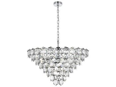 Elegant Lighting Adaline 15-Light Chrome Tiered Chandelier EG1050D32C