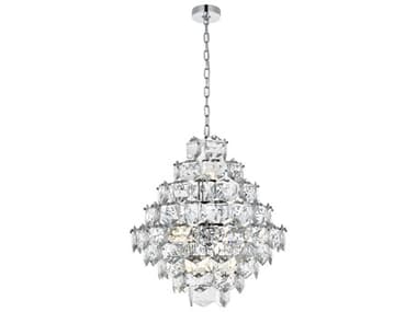 Elegant Lighting Adaline 15-Light Chrome Tiered Chandelier EG1050G24C