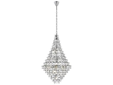 Elegant Lighting Adaline 38-Light Chrome Tiered Chandelier EG1050G36C