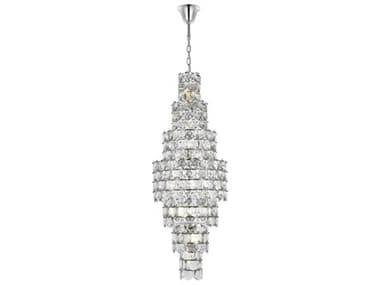 Elegant Lighting Adaline 26-Light Chrome Tiered Chandelier EG1050SR24C