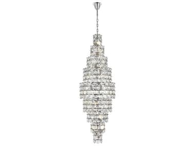 Elegant Lighting Adaline 41-Light Chrome Tiered Chandelier EG1050SR30C