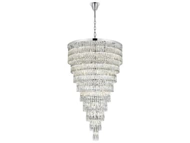 Elegant Lighting Josephine 61-Light Chrome Tiered Chandelier EG1060SR41C