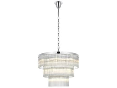 Elegant Lighting Harlow 18-Light Chrome Tiered Chandelier EG1070G32C