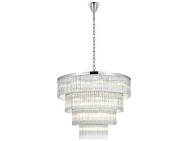 Elegant Lighting Harlow 28-Light Chrome Tiered Chandelier EG1070G40C