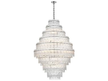 Elegant Lighting Emilia 27-Light Chrome Tiered Chandelier EG1780D36C