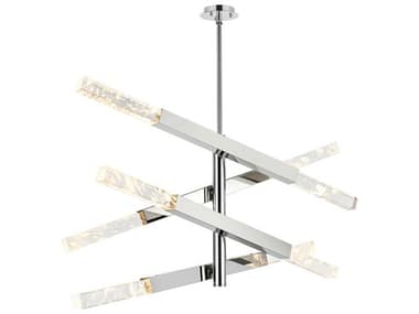 Elegant Lighting Ari 8-Light Chrome Linear Island Pendant EG2085L4C
