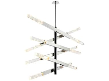 Elegant Lighting Ari 12-Light Chrome Linear Island Pendant EG2085L6C