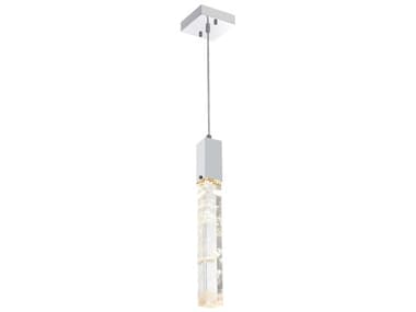 Elegant Lighting Aurora 1-Light Chrome Linear Mini Pendant EG2088D5C