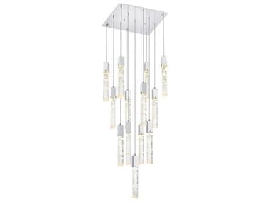 Elegant Lighting Aurora 13-Light Chrome Linear Pendant EG2088G26C