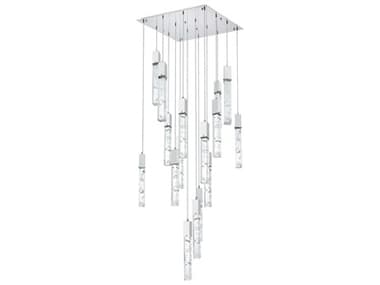 Elegant Lighting Aurora 16-Light Chrome Linear Pendant EG2088G30C