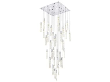 Elegant Lighting Aurora 36-Light Chrome Linear Pendant EG2088G42C