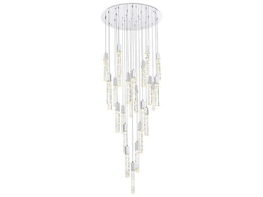 Elegant Lighting Aurora 25-Light Chrome Linear Pendant EG2089G42C