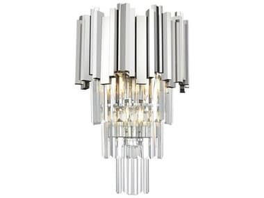Elegant Lighting Willow 3-Light Chrome Wall Sconce EG3400W12C