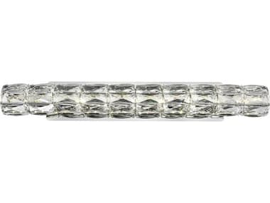 Elegant Lighting Valetta 4" Tall 1-Light Chrome Clear Crystal LED Wall Sconce EG3501W30C
