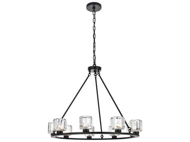 Elegant Lighting Cadence 9-Light Black Chandelier EG5100D32BK