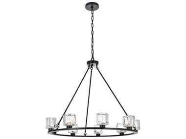 Elegant Lighting Cadence 9-Light Black Chandelier EG5100D36BK