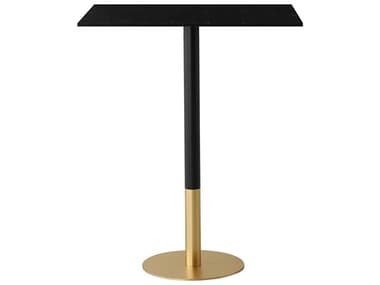 Elegant Lighting Ronan Black Gold Rectangular Faux Marble Bar Table EGAF11R2832BK