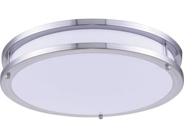 Elegant Lighting Ripple 16" Brushed Nickel LED Round Flush Mount EGCF3201