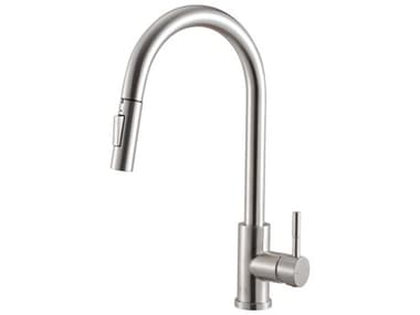 Elegant Lighting Jack Brushed Nickel Pull Down Sprayer Kitchen Faucet EGFAK302BNK