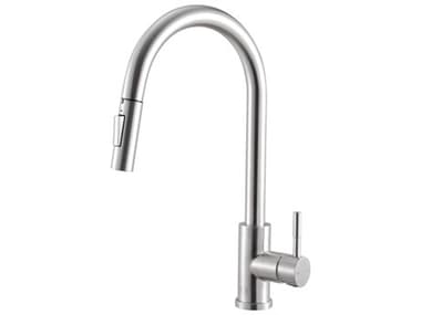 Elegant Lighting Luca Brushed Nickel Pull Down Sprayer Kitchen Faucet EGFAK306BNK