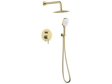 Elegant Lighting George Brushed Gold Shower Faucet System EGFAS9001BGD