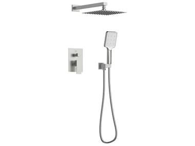 Elegant Lighting Petar Brushed Nickel Shower Faucet System EGFAS9003BNK