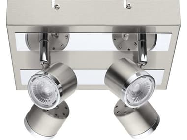 Eglo Pierino 4-Light Matte Nickel Chrome Track & Rail Light EGL201736A