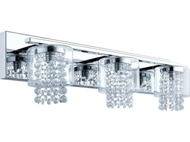 Eglo Kissling 3-Light Polished Chrome Vanity Light EGL201772A