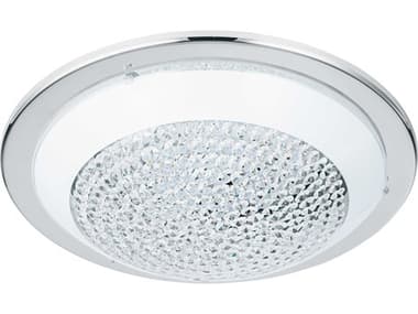 Eglo Acolla 1-Light Chrome Bowl Flush Mount EGL202158A
