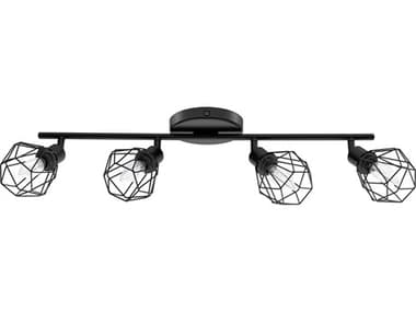 Eglo Zapata 4-Light Matte Black Track & Rail Light EGL202168A