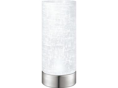 Eglo Myna Matte Nickel Cream Linen Table Lamp EGL202272A