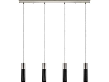 Eglo Villora 4-Light Matte Nickel Cylinder Island Pendant EGL202301A