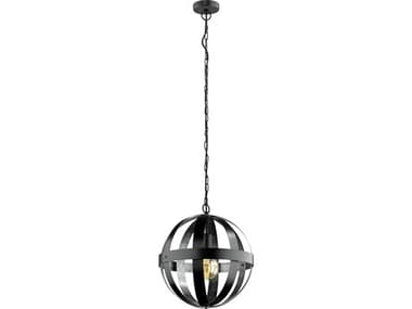 Eglo Westbury 1-Light Black Globe Pendant EGL202942A